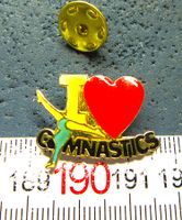 I  ❤  GYMNASTICS PIN