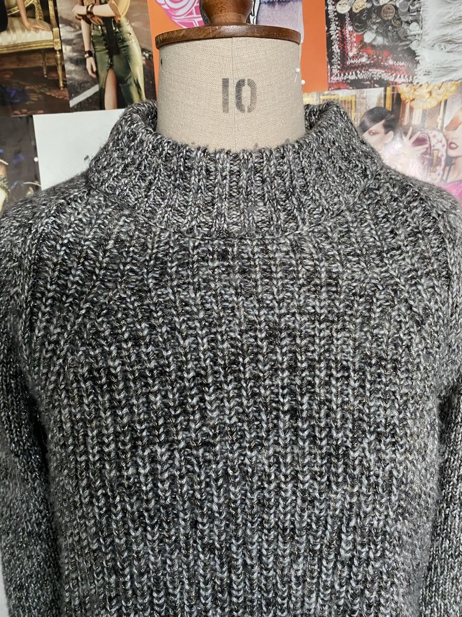 Patrizia Pepe Maglioni & Felpe: Patrizia Pepe Pullover Jumper XS grau silber – Usato da Anglikon venduto da Couture-Shop 2