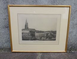 Bild vom Münster und Plattform vom Kirchenfeld aus (1895)