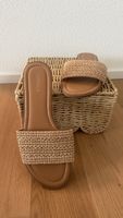 Catwalk Sandalen Damen beige geflochten Grösse 41