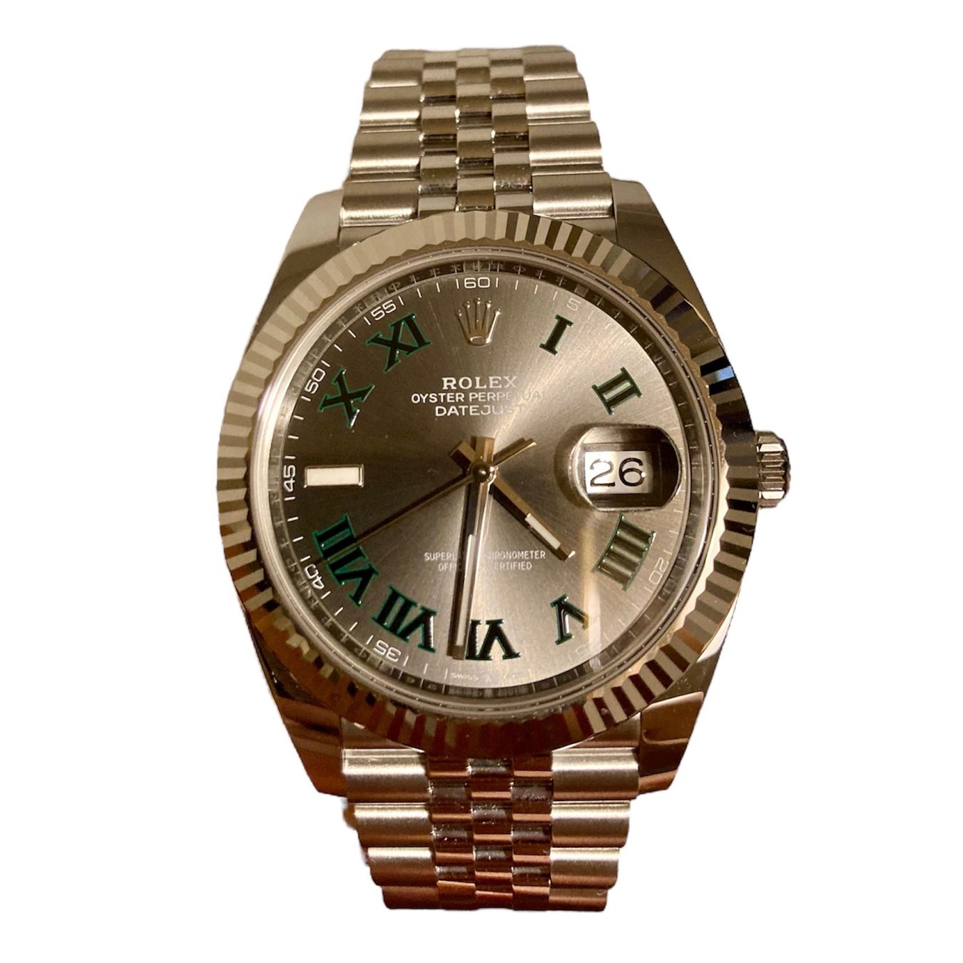 Rolex Orologi: Rolex Datejust 41 Wimbledon december 23 papers – Nuovo e nell'imballaggio originale da Neuchâtel venduto da k_og_noums