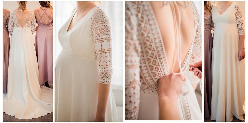 Robes: Umstandsbrautkleid – D'occasion à Reichenburg par hel_ld2d