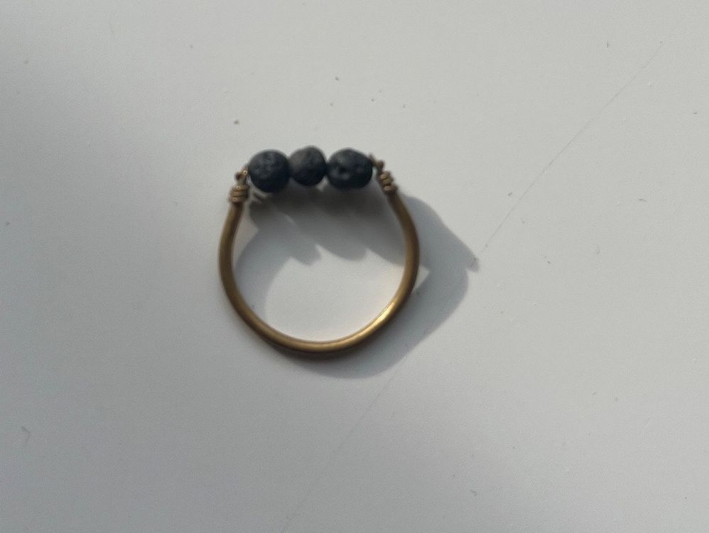 Sizilianischer Lavastein Ring | Kaufen auf Ricardo