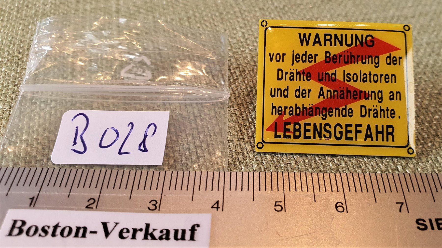 SBB/CFF/FFS Plaquettes & Badges: B028  Pin SBB Warnung Lebensgefahr Strom – D'occasion à Reinach BL par Boston-Verkauf 3