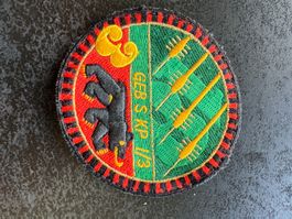 Aufnähpatch GEB S KP 1/3 Bär Speere Kaserne Emblem R/G