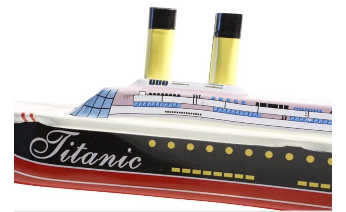 Giocattoli: Schlussverkauf - Pop Pop Boot Titanic "Handbemalt" – Nuovo e nell'imballaggio originale da Adliswil venduto da art-of-crafts 1