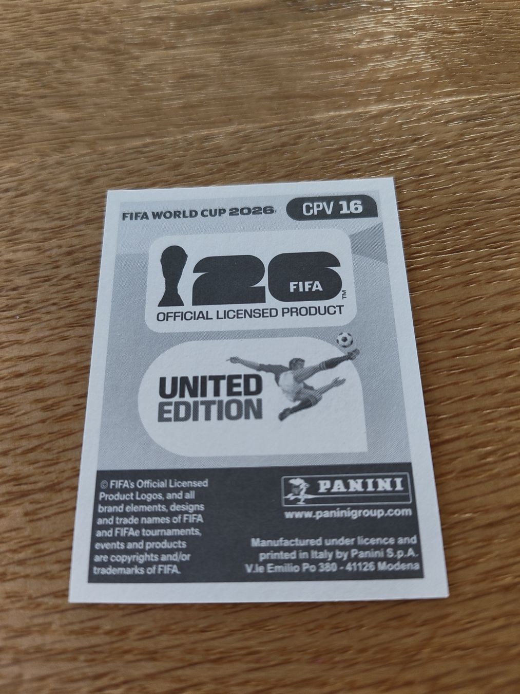 Panini Carte collezionabili: Panini Wm 2026 Cpv 16 – Nuovo (secondo la descrizione) da Lieli venduto da Maholo 1