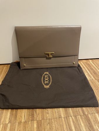 Tod's Clutch, taupe, wie neu, Tasche!