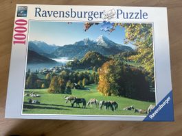 Ravensburger Puzzle 1000 Teile Pferde Berglandschaft