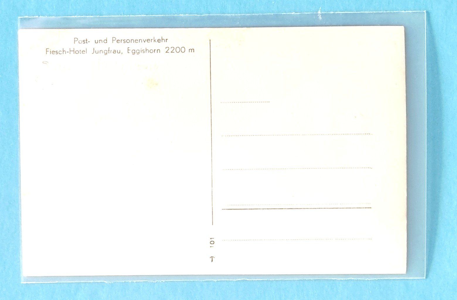 Cartoline postali: Eggishorn - Post Jeep auf schmaler Strasse – Usato da Rothrist venduto da RROENK 1