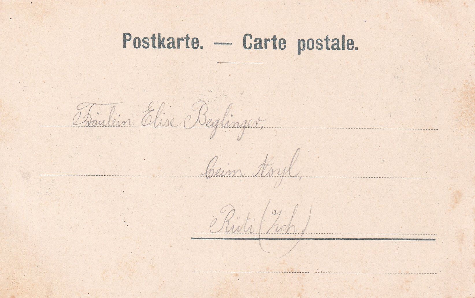Cartoline postali: Rüti   ZH      ca. 1900 – Usato da Brig venduto da Valcards54 1