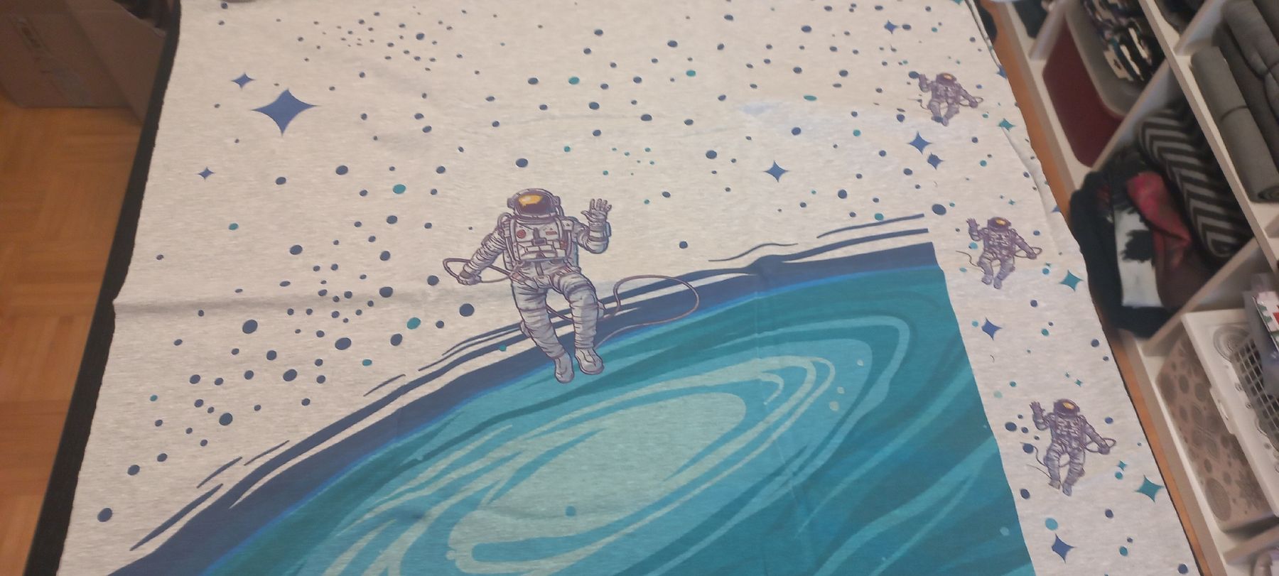 Tessuti: Panel Astronaut aus Sommersweat – Nuovo (secondo la descrizione) da Flawil venduto da nimyqu 1