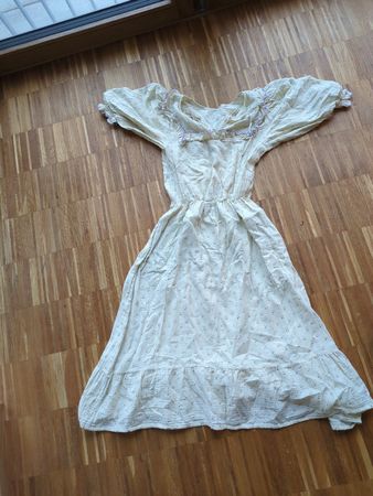 LILU Sommerkleid aus Bio-Baumwolle, Grösse M, Vintage Style!