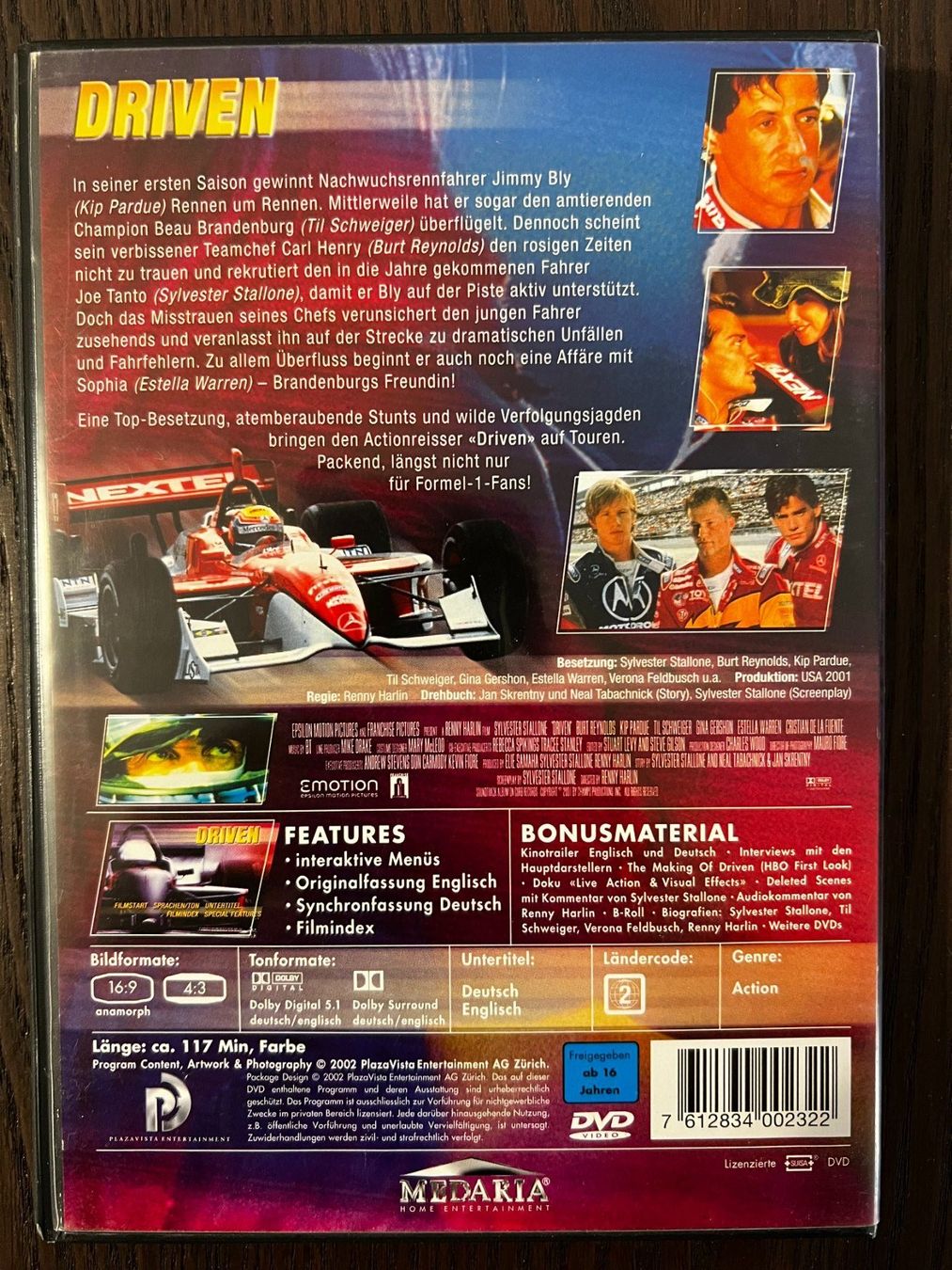 Tutti i DVDs: Driven – Usato da Zürich venduto da FilmFreunde 1