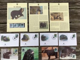 WWF Sammlung von Brunei 1991 zum Brillenbär