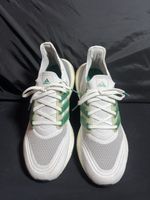 adidas UltraBoost 21 White Sub Green FZ2326–44 2/3–bon état