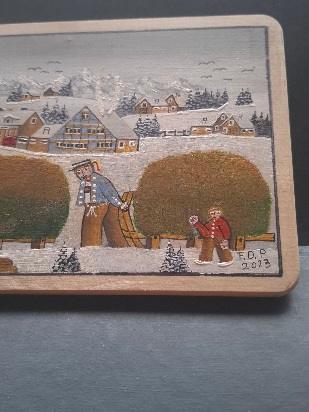 Gemälde: Bauermalerei  Winter  Bild  ** 58 – Gebraucht aus Zürich von Soragno50 2