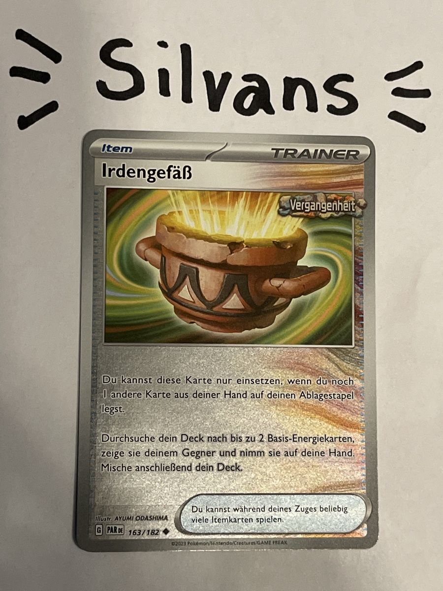 Pokémon Carte collezionabili: Irdengefäss Reverse Holo 163/182 Paradoxrift Deutsch – Nuovo (secondo la descrizione) da Wil SG venduto da Silvans