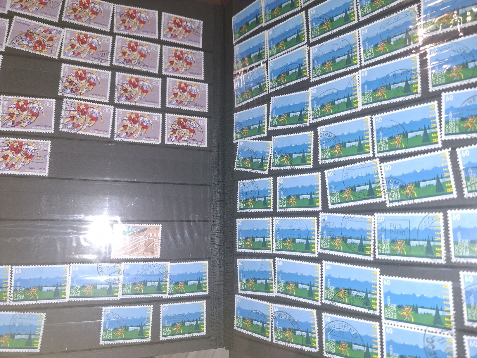 Alle Briefmarken: 2 Alben Voll mit Dubletten Material  – Gebraucht aus Balgach von SIMEON27 8