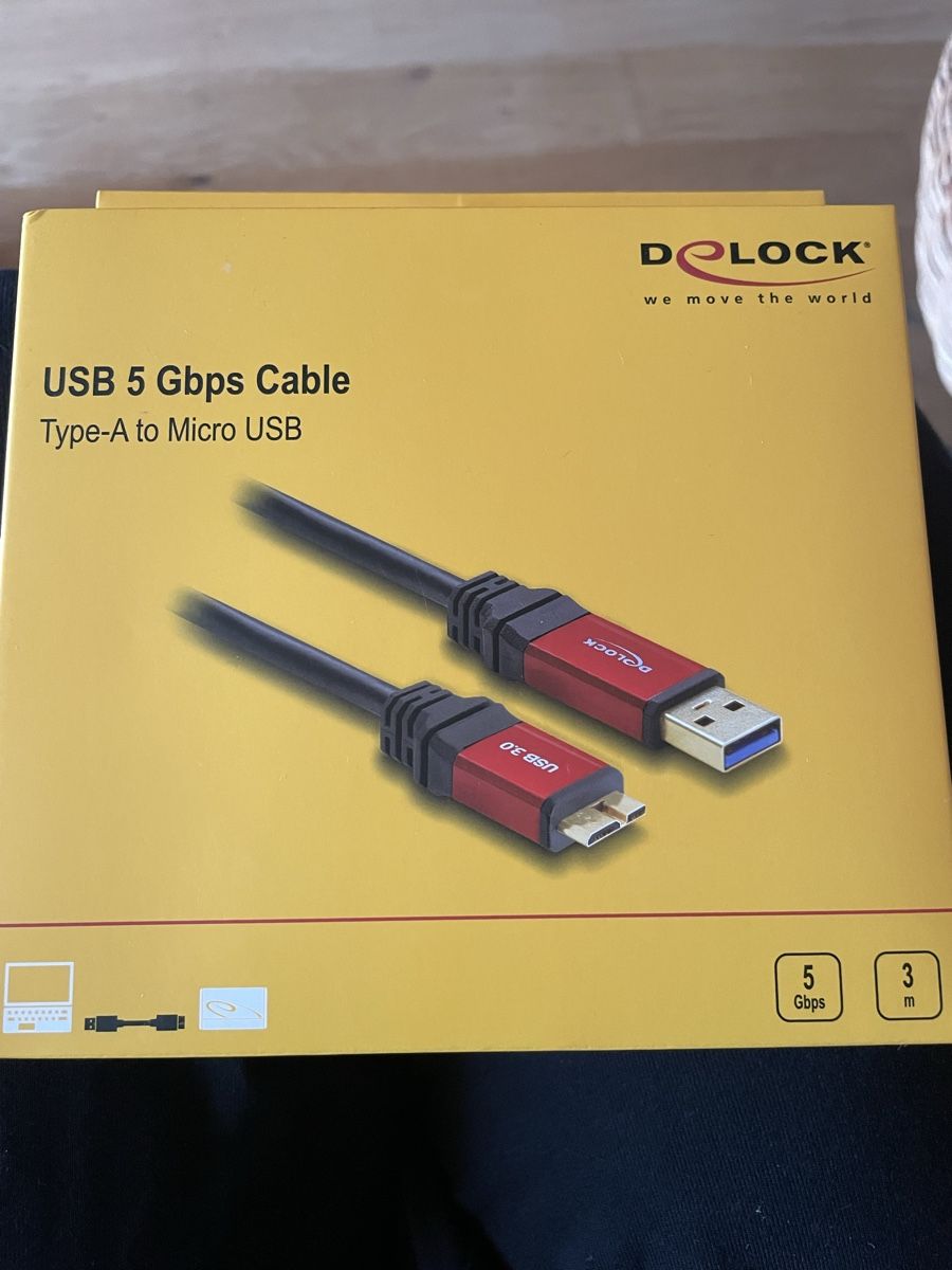 Câbles: Delock USB 5 Gbps Kabel Type-A zu Micro USB 3m – Neuf avec emballage d'origine à Oberwil BL par another-day-of-sun