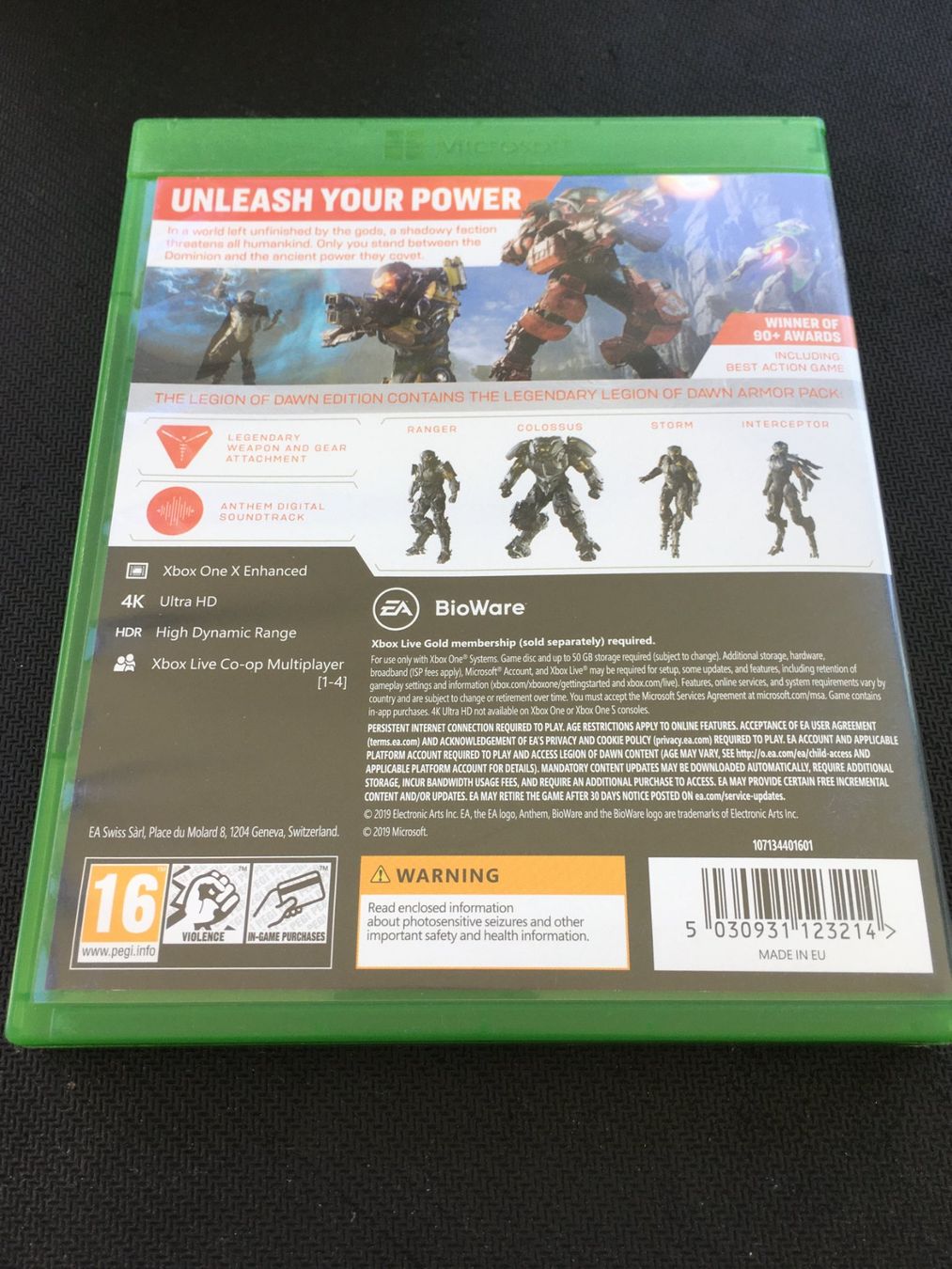 Microsoft Spiele: Anthem - Xbox One Game – Gebraucht aus St.Gallen von Punktchen01 1