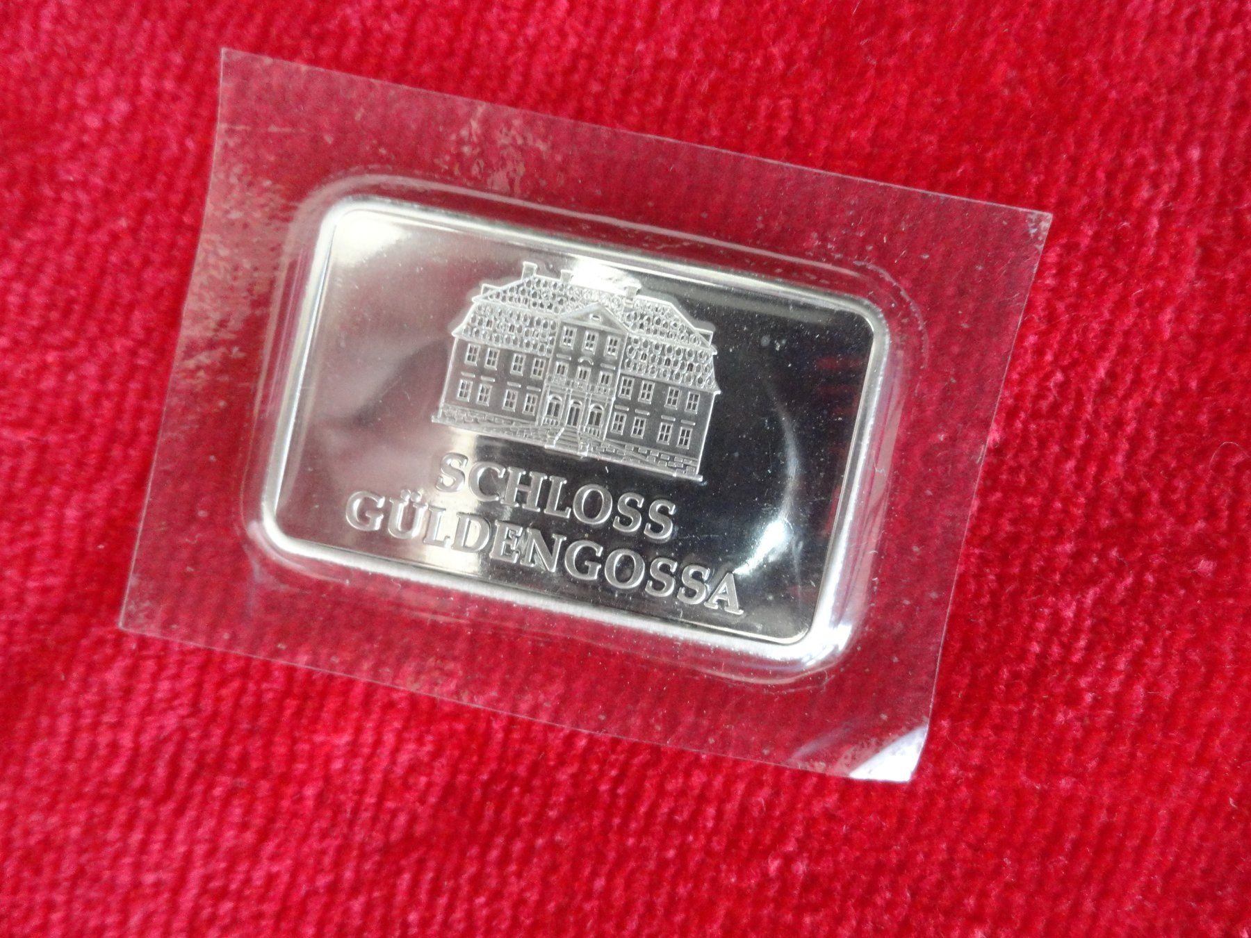 Metalli preziosi: 1 UNZE FINE SILVER - SCHLOSS GÜLDENGOSSA – Nuovo e nell'imballaggio originale da Gerlafingen venduto da Shiva_74 5
