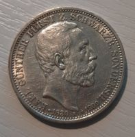 SILBER / Deutsch. Reich / 3 Mark / 1909 / Karl Günther / RAR