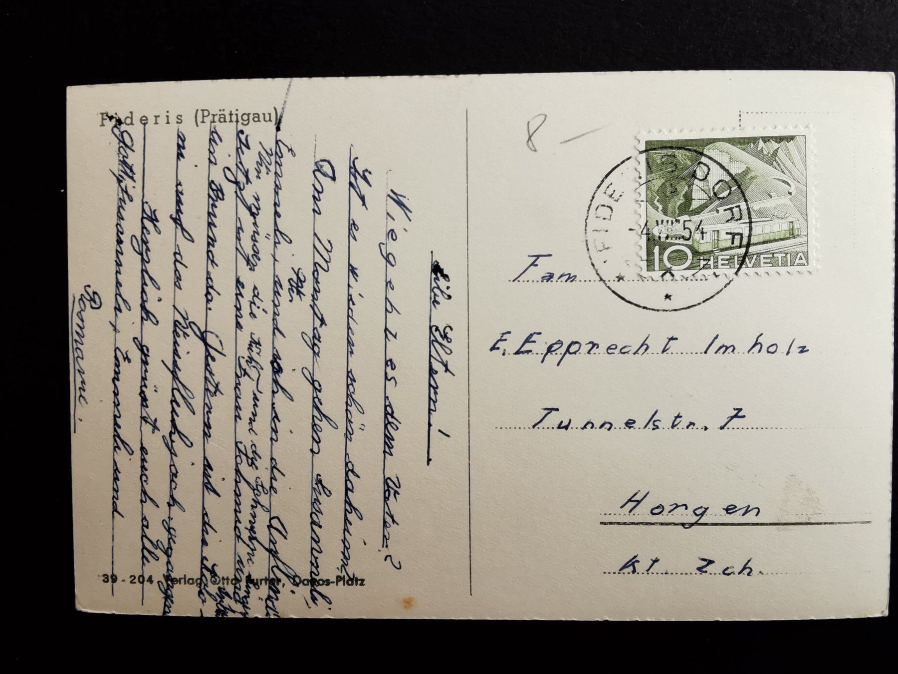 Cartoline postali: Fideris   Ansichtskarte  Graubünden  Prättigau – Usato da Rheineck venduto da kat_7gld 1