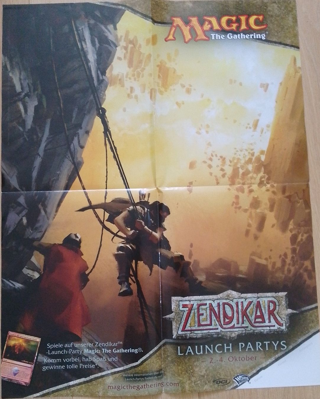 Magic The Gathering Carte collezionabili: Magic the Gathering Poster Zendikar Launch Partys 4. Okt. – Usato da Wohlen AG venduto da salamanderspielwaren 1