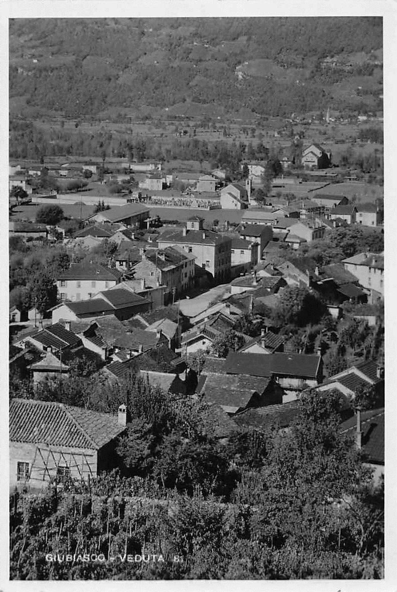 Cartoline postali: GIUBIASCO VEDUTA 1936 – Usato da Winterthur venduto da SchatzchischtliWinti