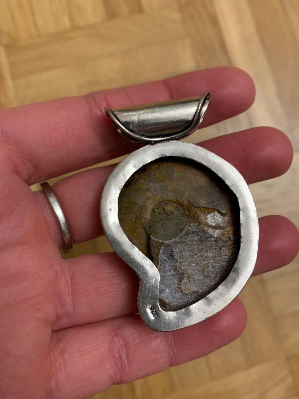 Ciondoli: Silberanhänger Ammonit Fossil – Nuovo (secondo la descrizione) da Birsfelden venduto da Exclusivity 1