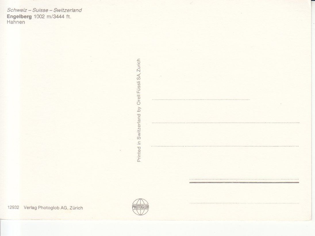 Cartoline postali: Engelberg ca. 1970 – Usato da Bürglen TG venduto da StampGraf 1