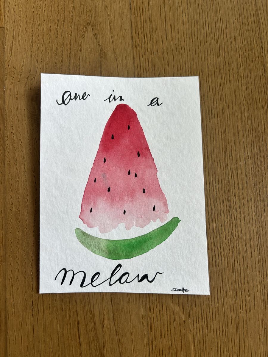 Cartoline: Karte Melonenstück – Usato da Schöftland venduto da DesignbyNaja