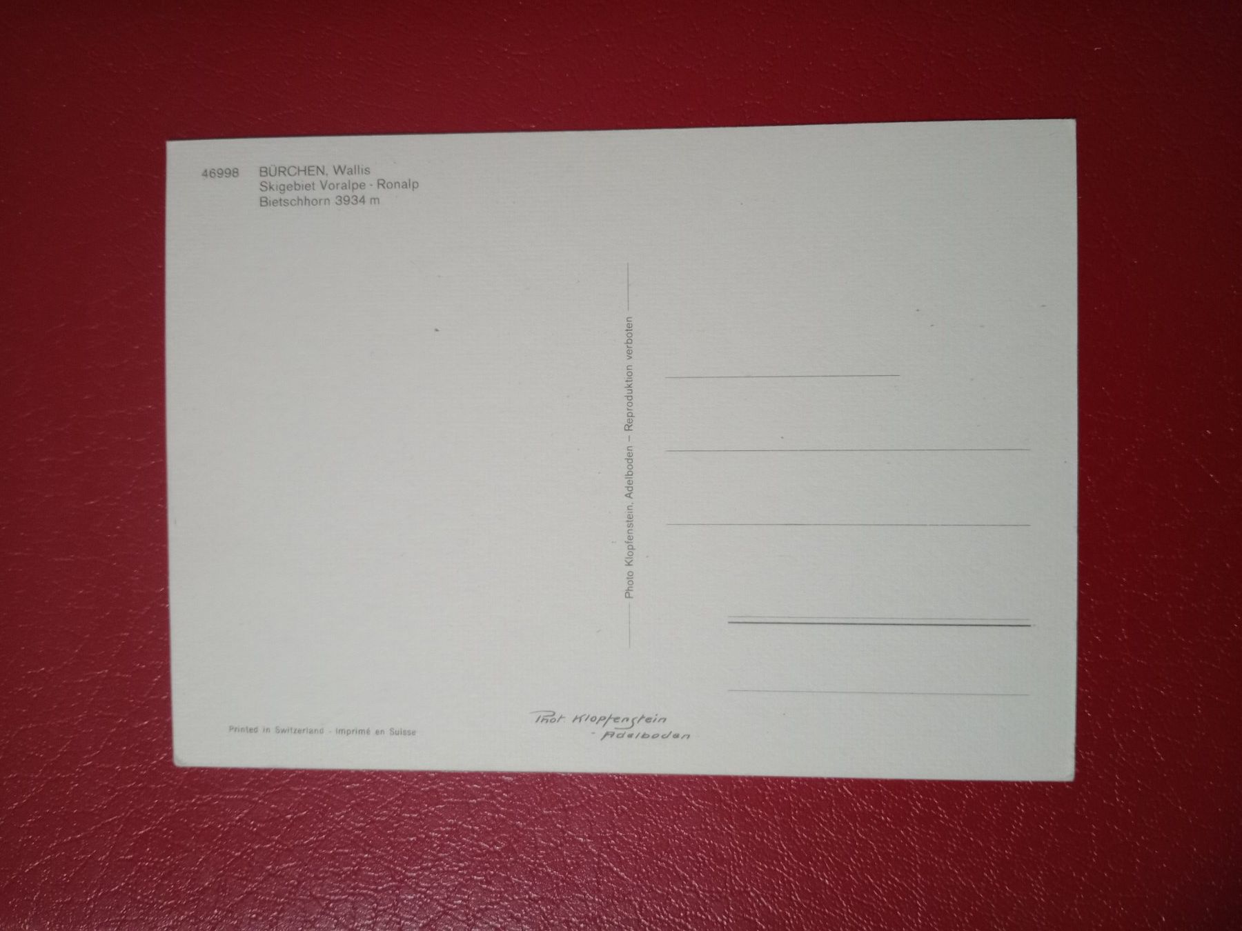 Cartes postales: Bürchen Wallis Winter (955) – D'occasion à Küttigen par Melisch1000 1
