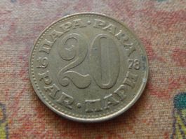 YOUGOSLAVIE  20  Para  1978  (P)