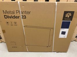 Herstera Metal Planter Divider 23 Anthracite 100 x 23 x 80