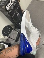 Nike Air Max 270 Sneaker weiss blau neuwertig Zustand