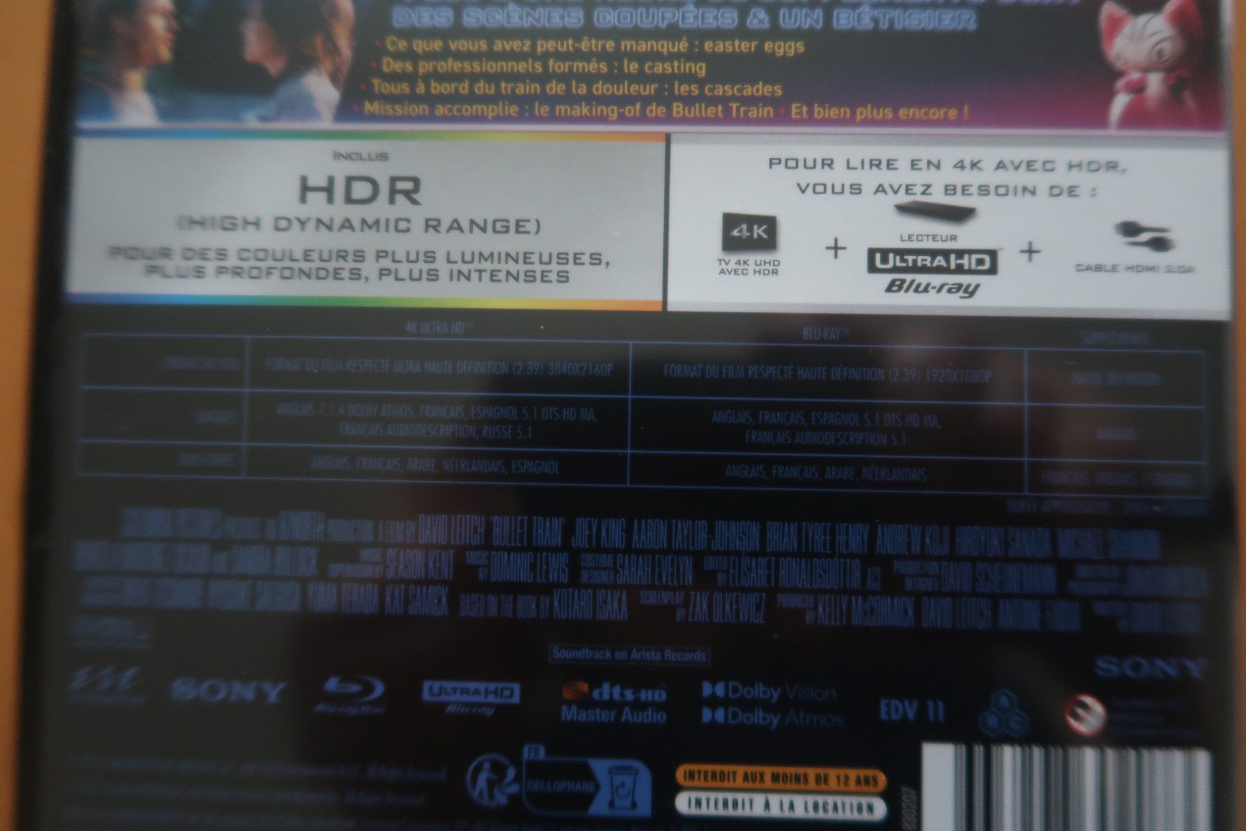 Tutti i DVDs: 4K Blu-ray BULLET TRAIN    Français Anglais – Usato da Porrentruy venduto da tupatup 5