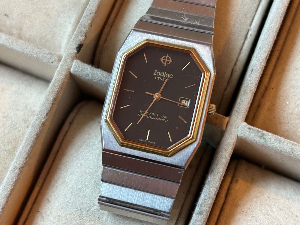 Montre Vintage Unisexe - Quartz Analogique - Boîtier 34mm - Pile Neuve - Nr F