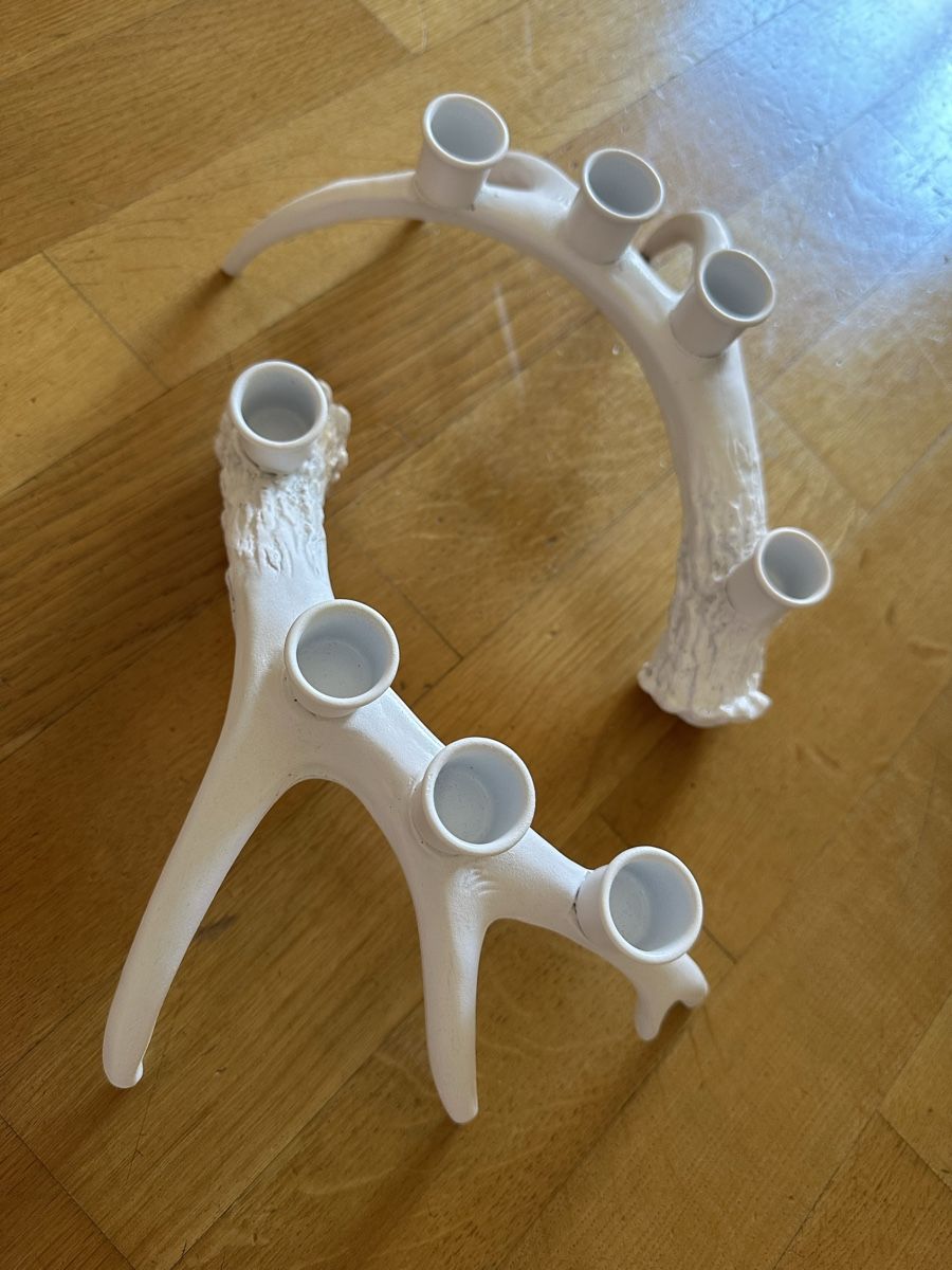 Giochi: Leuchter 2 Hirschgeweih weiss  – Usato da Bern venduto da womiman