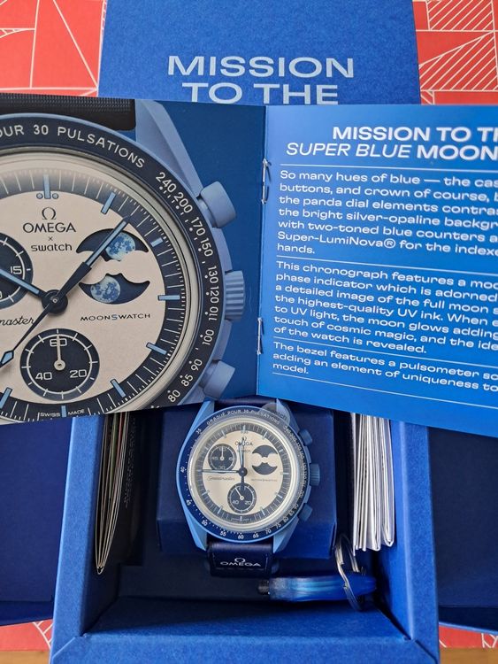 Swatch Moonswatch Mission to the super blue Moonphase Comprare su Ricardo