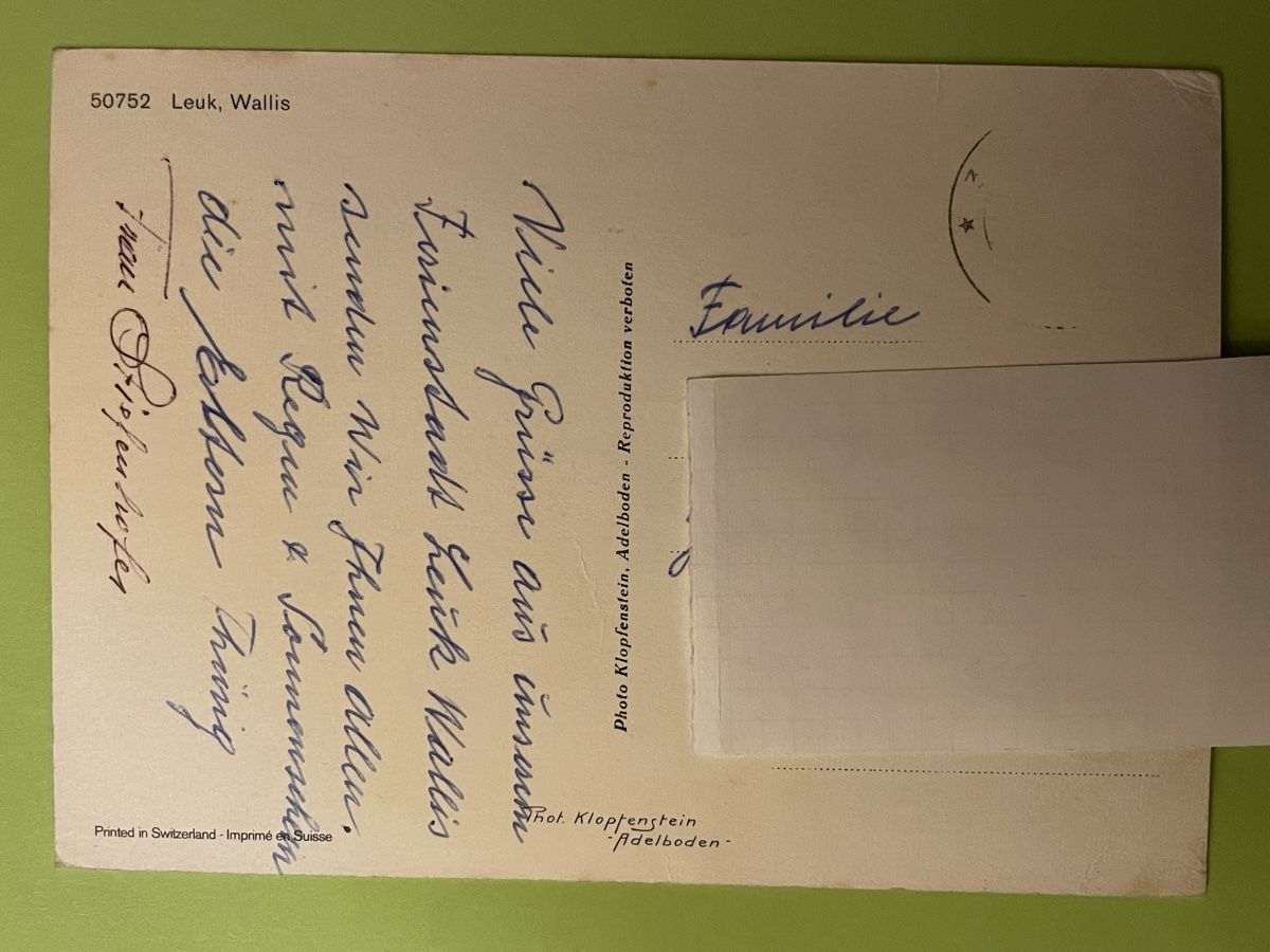 Ansichtskarten: AK von Leuk – Gebraucht aus Rümlang von Kartenpost1 1
