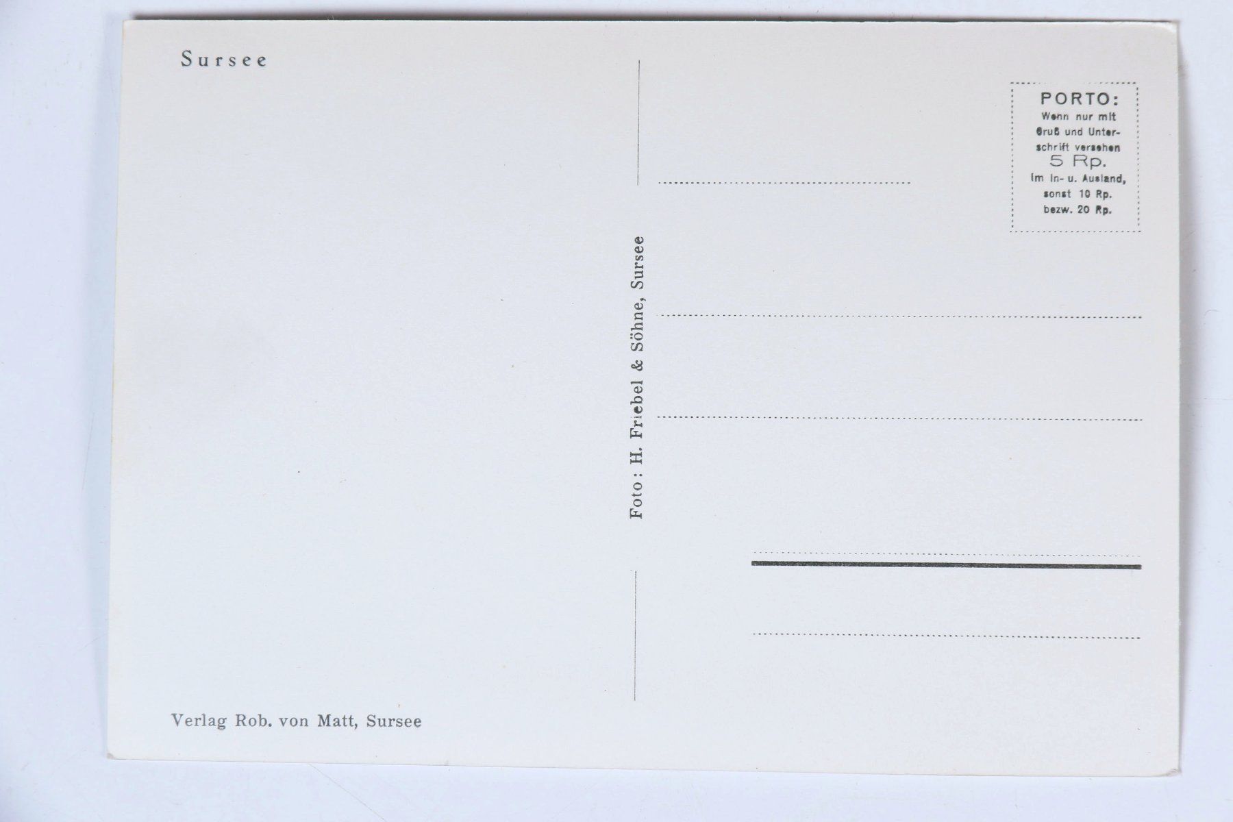 Cartoline postali: Sursee – Usato da Hettlingen venduto da Scholi99 1