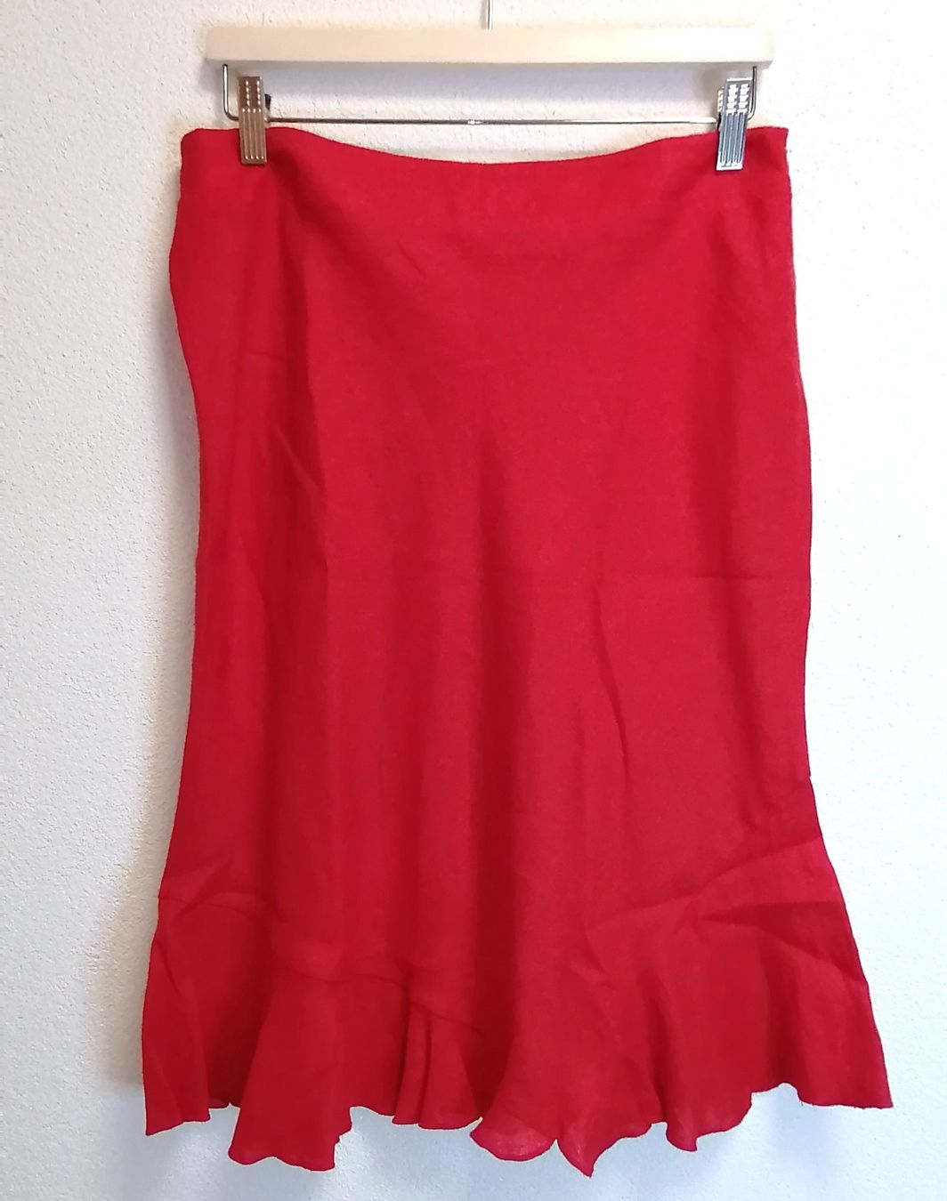 Röcke: Midirock rot Vintage S M – Gebraucht aus Rheinfelden von womanskirtSecondhand