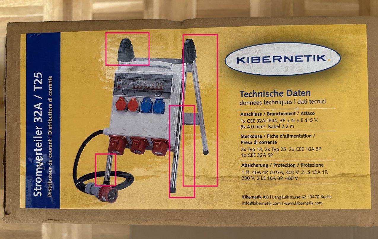 Elektrotechnik: Pied pour boîte de distribution HTCN B14MA22-4 – Gebraucht aus Morges von jjoo