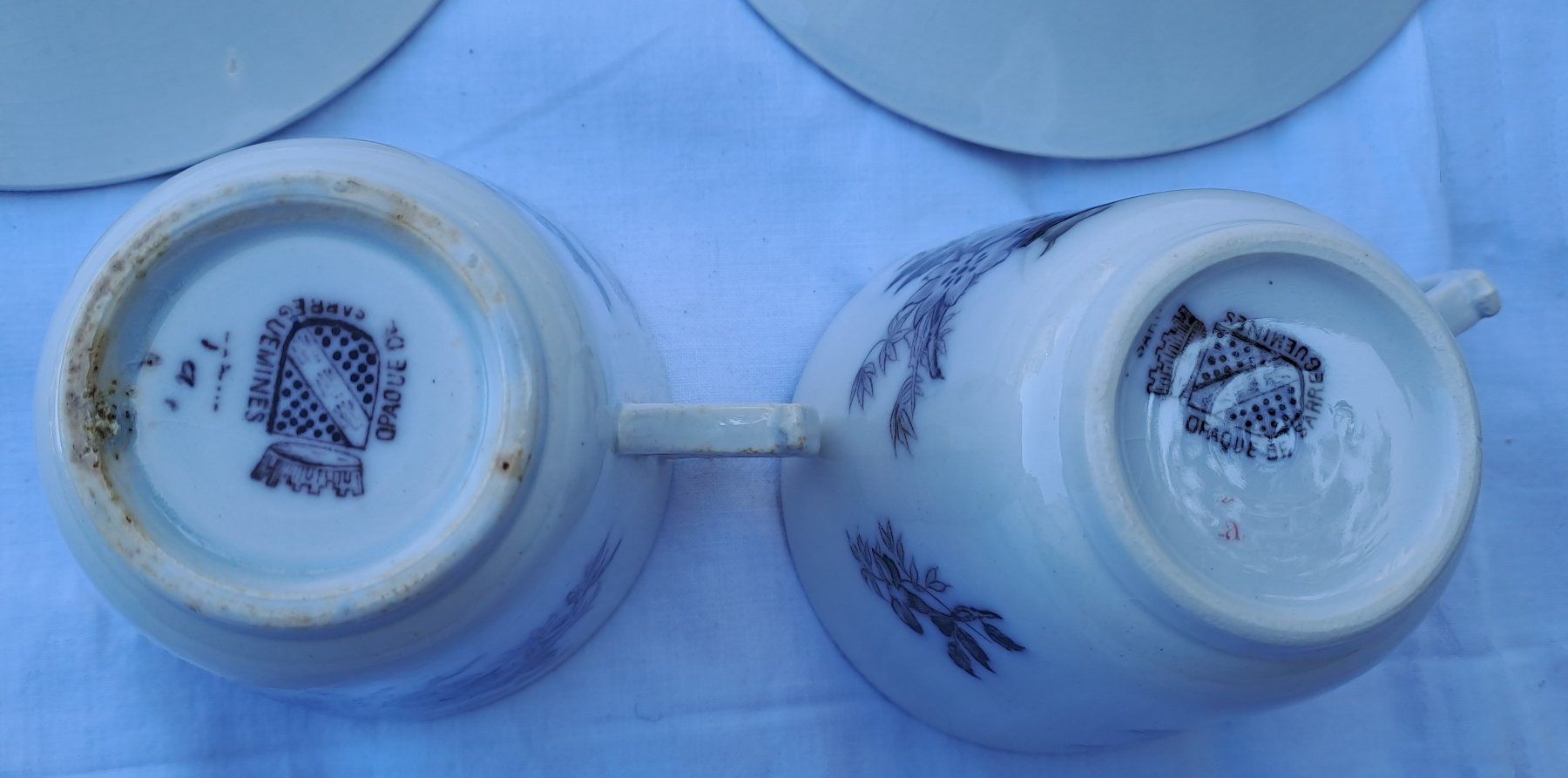 Tazze: 2 Tassen "Flore" Sarreguemines – Usato da Trogen venduto da Limboo 6