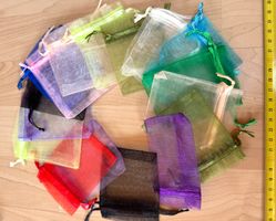 Organza Säckli für Allerlei   17 Stk   7/9cm  neu  herzig