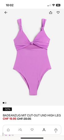 H&M Badeanzug, Gr. 38
