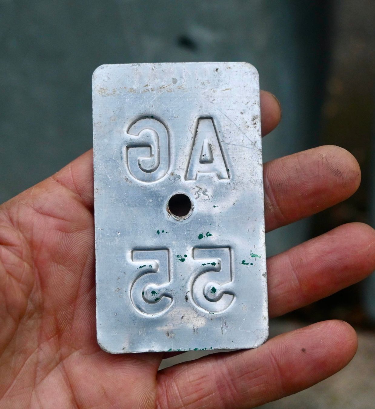 Insegne: Velonummer AG 58 von 1958 - Aargau – Usato da Pfaffhausen venduto da mono_rec 5