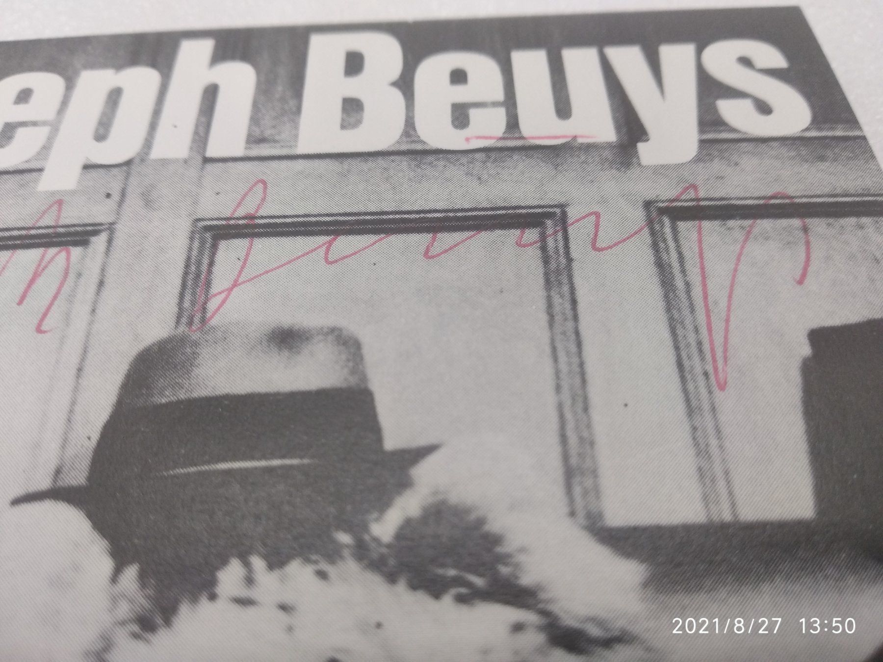 Autografi: JOSEPH BEUYS - MANTEL& HUT – Usato da Goldach venduto da Gaip 2